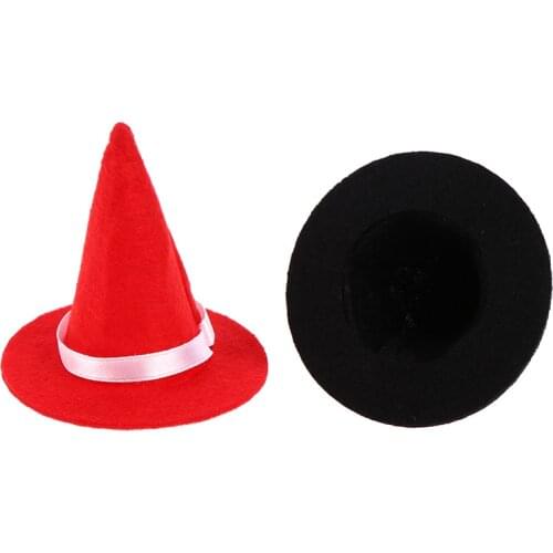 1PC Mini Halloween Hat Doll Accessory Miniature Halloween Party Ornament Doll Accessories