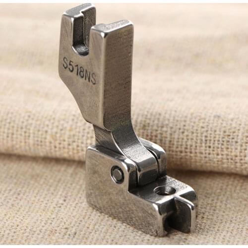DRELD S518NS Steel Industrial Sewing Machine Flat Car Invisible Zipper Presser Foot Fits for Flat Industrial Sewing Machines