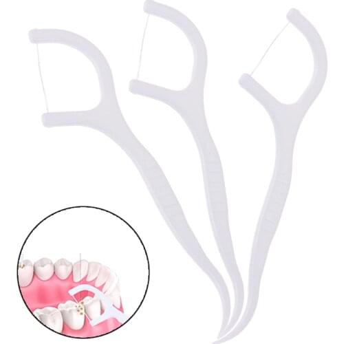20Pcs/50Pcs/100pcs Dental Flosser Oral Hygiene Dental Sticks Dental Water Floss Oral Teeth Pick Tooth Picks ABS Floss