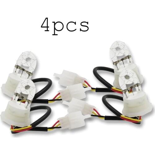 4pcs Car HID A Way Flash Strobe Spare Replacement Bulbs Tube Light 12V White 160W 120W