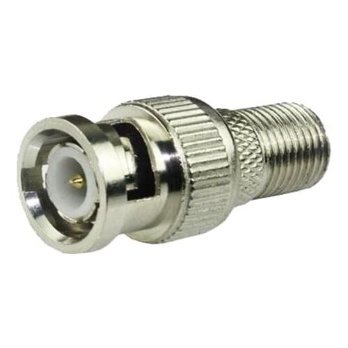 50pcs F type Female to BNC Male RF Coax Connectors CCTV RG6 RG59
