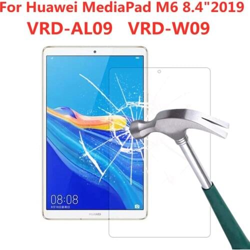 9H Tempered Glass For Huawei MediaPad M6 8.4 Inch 2019 Screen Protector VRD-AL09 W09 Bubble Free HD Clear Tablet Protective Film
