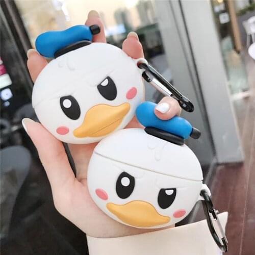 Cartoon Three-Dimensional Cute Blue Duck Cap Apple Airpods Pro Wireless Headset Protective Cover Anti-fall