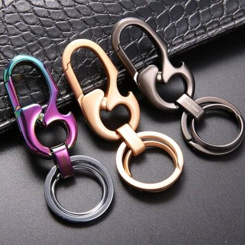 Alloy Car keychain Multi-function with Bottle Opener Creative Car Key Ring Car Key Holder Mens Waist Hanging Accessories Gift