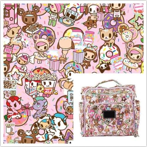 145cm Width Cartoon Anime Canvas Fabric Cushion Cover/Diy Handbag/Slipcover DIY Sewing