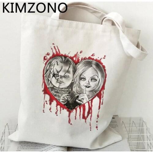 Chucky shopping bag eco shopper canvas tote bolsas de tela bag reciclaje fabric cloth sac toile