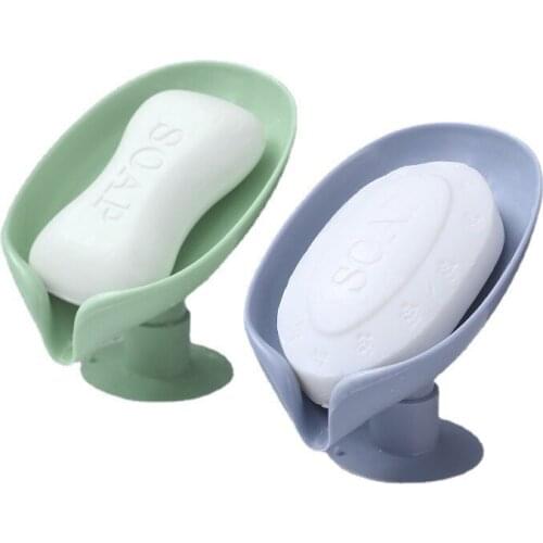 Leaf-shaped Soap Box New soap Box Bathroom Shower Soap Holder Creative Storage tray Tray Bathroom supplies Laundry appliances