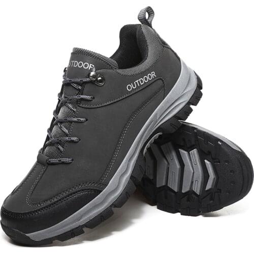 New High Quality Men Hiking Shoes Outdoor Men Sport Trekking Mountain Shoes Mens Sneakers Non-Slip Climbing Athletic Shoes