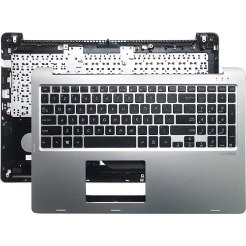 NEW For ASUS TP500 TP500L TP500LA TP500LB TP500LN Laptop Palmrest Upper Case With US keyboard Silver