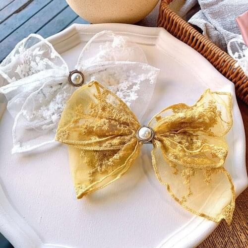 2020 Spring And Summer New Lace Hairpin Korean Temperament Lady Spring Clip Hair Accessories