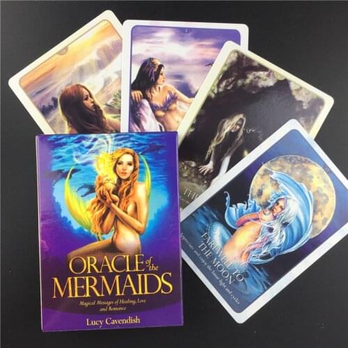 New Mermaids Tarot Cards Guidance Divination Fate Oracle Cards Deck Board Game Cards For Fun Family Party Playing Table Game