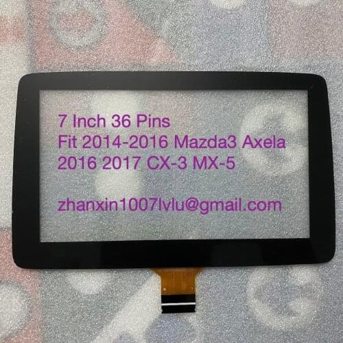 7 Inch 36 Pins Glass Touch Screen Fit 2014-2016 Mazda3 Axela 2016-2017 CX-3 MX-5 Car DVD Radio Multimedia Player Navigation