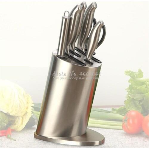 Stainless steel knife holder household knife kitchen knife rack multi-function shelf kitchen storage box large sipe
