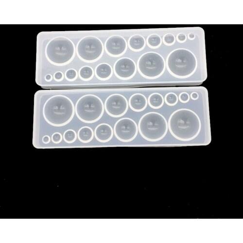 Hemisphere Epoxy Resin half round ball Dangle Earring Pendant Mold Casting Silicone Mold Decoration Craft Jewelry Making Tool