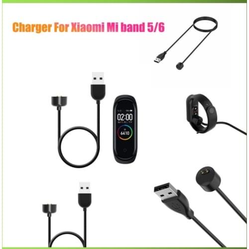 Portable Charging Data Cable For Xiaomi Mi Band 5 6 USB Magnetic Chargers For Xiaomi MiBand 5 6 Charger Line