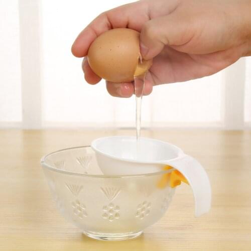 1pcs Mini Egg Yolk White Separator With Silicone Holder Egg Yolk Protein Dividers Practical Utility Gadget Kitchen Cooking Tools