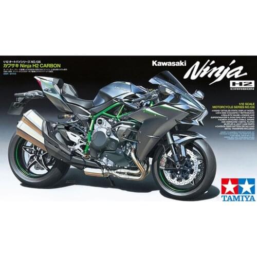 Tamiya 14136 1/12 Scale Sport Bike Motorcycle Model Kit Kawasaki Ninja H2 Carbon