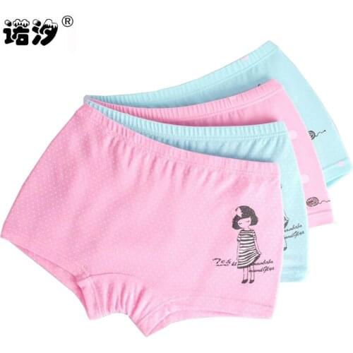 Baby girls clothes girls underwear cotton cute pants very soft&comfortable breathable teenage girls pants boxer 2 pcs/lot