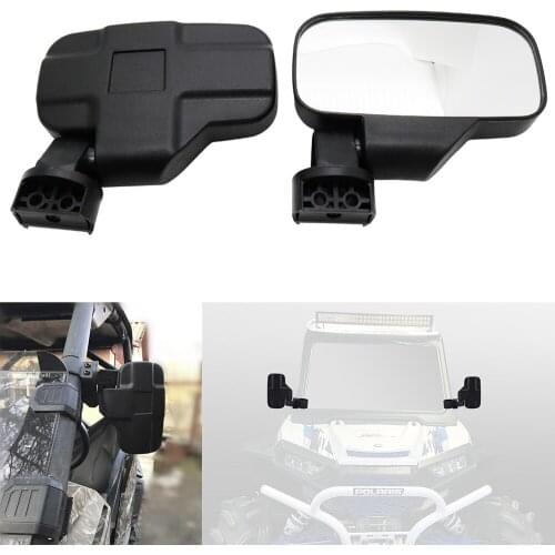 UTV Rearview Race Mirror Side View 1.75/2" Clamp Easily Adjustable fit for Polaris Ranger RZR