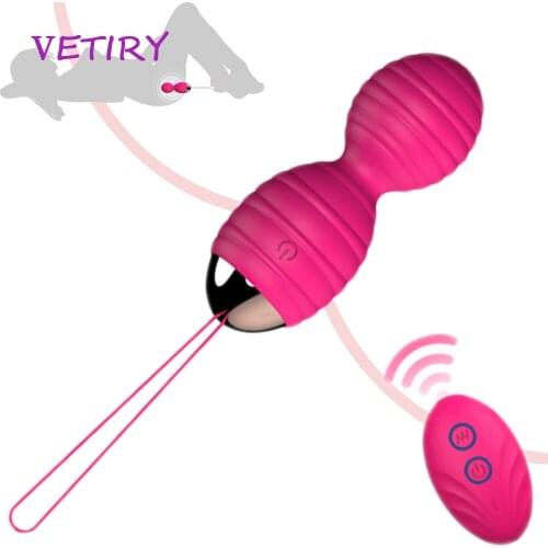 VETIRY Vibrator Vaginal balls Sex Toy for Women Kegel Ball Female Vagina Tighten Massage Exercise Vibrating Egg