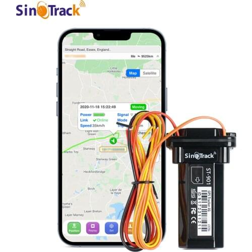 Mini Waterproof ST-901 4 PIN Cable with Relay for Remote Control Builtin Battery GSM GPS tracker for Car Motorcycle Vehicle