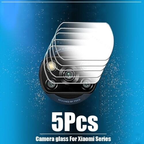 5Pcs For Xiaomi Poco X3 Pro F3 NFC M3 Pocophone X F 3 X3Pro Camera Lens Protector Tempered Glass For Xiaomi Note 10 Lite 11Ultra