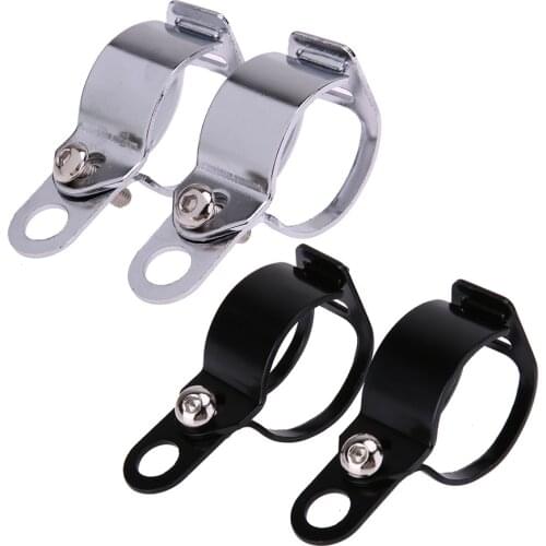 2 pcs Black Motorcycle Turn Signals Relocation Fork Clamps Bracket Mount Light Holder Lamp Brackets Motorcycle Accessories