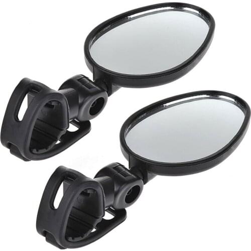 1 Pcs Rear View Mirror Bike Cycling Wide Range Back Sight Reflector Angle Adjustable Left Right Mirrors
