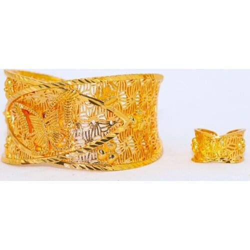 Dubai pulseiras largas habesha jóias etíope presente de casamento da noiva africano 24k cor do ouro pulseiras para mulhere