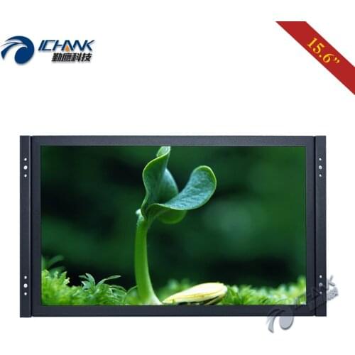 ZK156TN-591/15.6" inch 1366x768 16:9 HDMI Metal Shell Embedded Open Frame Industrial Power On Boot PC Monitor LCD Screen Display