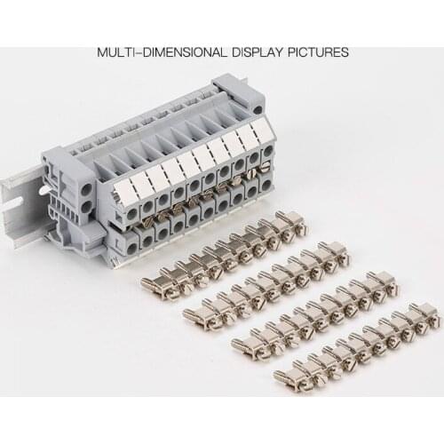 1pcs Fbi-10-6 center connection strip uk-2.5b terminal short circuit strip center parallel connection strip UK bridge