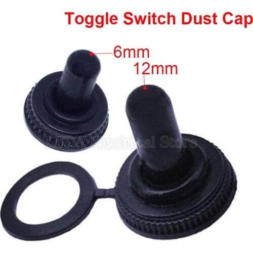 10Pcs 6mm/12mm Rubber Waterproof Cover Hat Boot Cap Dust Proof Water Proof Protect For MTS/E-TEN Mini Toggle Switch