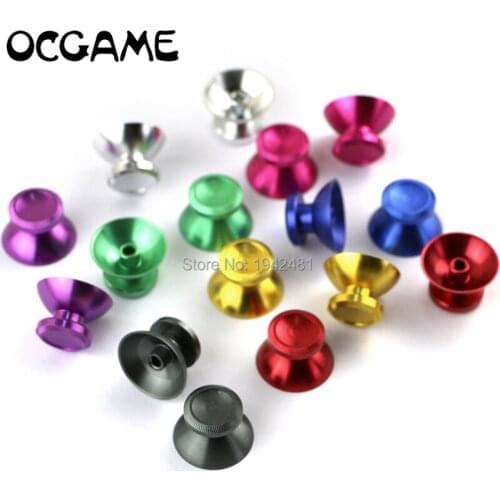 OCGAME 30pairs/lot Aluminum Metal Joystick Cap thumbstick mushroom cap for xbox360 xbox 360 Controller