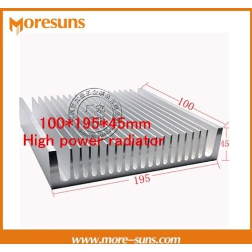 Fast Free Ship Industry-specific radiator Aluminum heatsink 100*195*45mm High power radiator