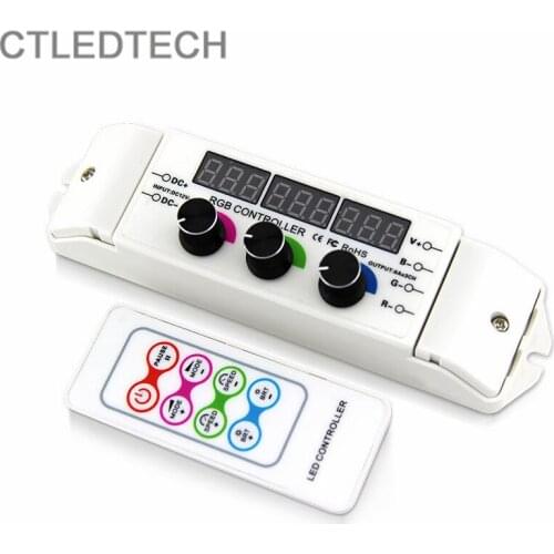 RGB controller knob control with digital display RGB Color dimming Remote Control For LED Strip RGB Tape light
