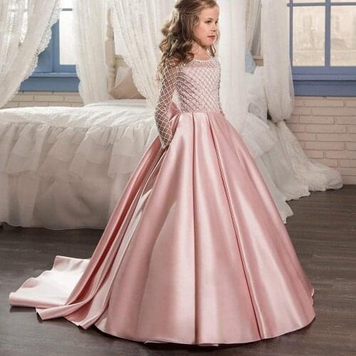 Flower Girl Dresses Long Sleeves Pageant Dress Girl