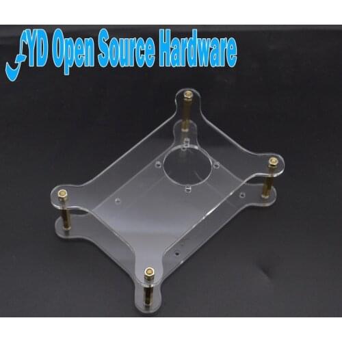 2-layer Transparent Acrylic Case Clear Raspberry Pi 3 Box Shell with Logo for Raspberry Pi 2 Model B & Raspberry Pi B Plus