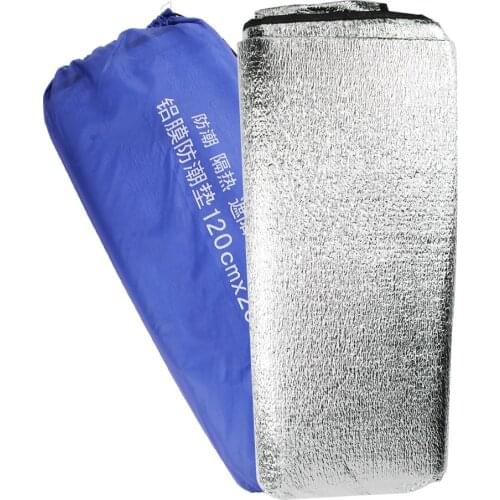 1.2x2m Camping Mat Tent Mattress Waterproof Aluminum Foil EVA Collapsible Sleeping Picnic Beach Pad Outdoor Mat