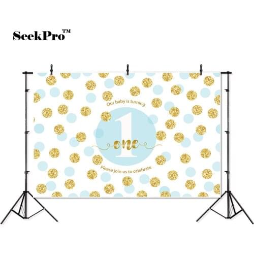 Thin vinyl happy birthday glitter baby shower children photo Background Printed Professional indoor Photographic studio Backdrop