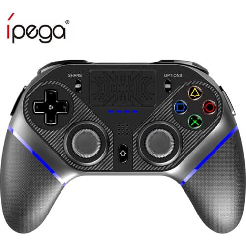 2021 Ipega Gamepad P4010 New Bluetooth Joyctick with Touchpad LED Light Speaker Headphone jack Game Controller for Sony PS4 ios