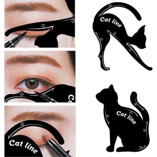 Beautiful Big Eye Makeup Tool, Black Liquid Eyeliner & Cat Eye Liner Stencil, Eye Arrow Drawing Stencil, Makeup Tools