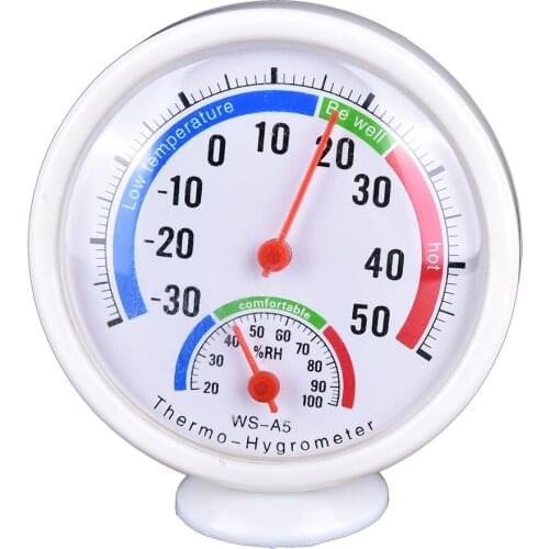 Mini Thermometer Hygrometer Bell-shaped LCD Digital Scale for Home Office Wall Promotion Mount Indoor Temperature Measure Tools