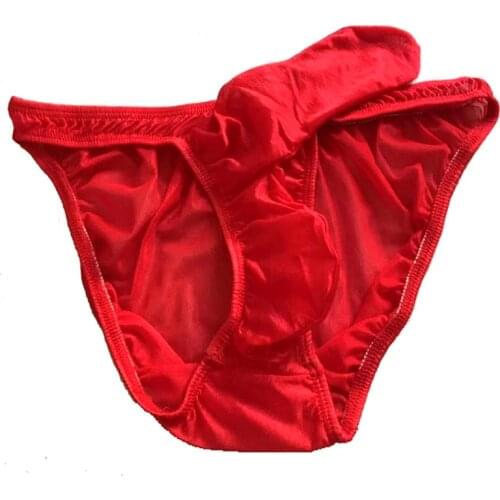 Gay Men Underwear Breathable Sexy Elephant Nose Big Penis Pouch Sissy Underpants Mens Briefs Shorts Cueca Male Panties