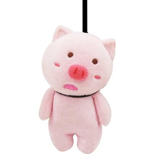 Soft Mini Cute Pig Plush Doll Toy Bag Pendant Key Chain Decor Handbag Car Key Holder Bag Pendant Toys Children Girls Boys Gift