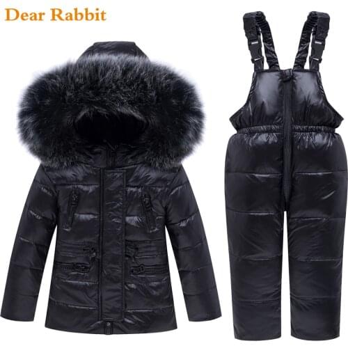 2020 new Winter Baby Boy Girl clothing Set warm Down Jacket coat Snowsuit Children parka Kids Clothes Ski suit Overalls overcoat