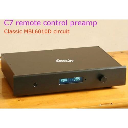 NEW arrive classic MBL6010D circuit remote control version double channel preamplifier with LED display