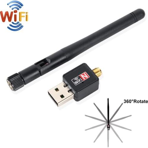 Upgrade Network Card WiFi Dongle Wireless USB Adapter 802.11 Ethernet 150Mbps Ghz Antenna Free Internet Gratis for PC Desktop