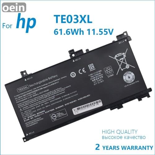 Oein Genuine TE03XL Laptop Battery For HP OMEN 15-bc011TX 15-bc012TX 15-bc013TX 15-AX015TX AX017TX TPN-Q173 HSTNN-UB7A 849910-85