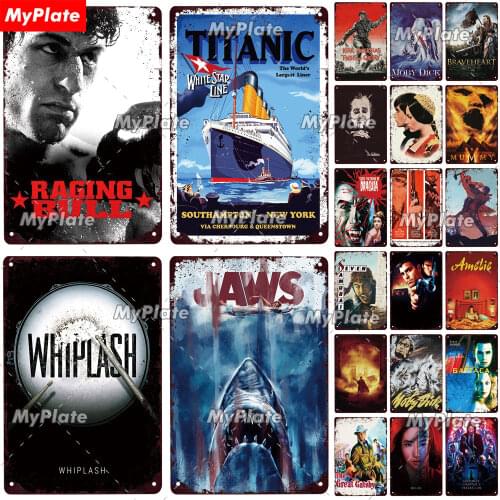 90S Movie Poster Metal Sign Vintage Plaque Tin Sign Plate Wall Decor For Bar Club Man Cave Art Painting Film Poster