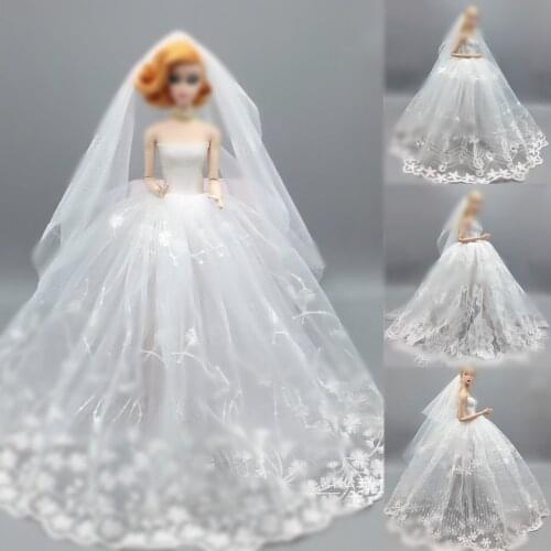 30cm Doll Dress Fashion Clothes Handmade wedding dress for licca For Barbie Doll Accessories Baby Toys Best Girl' Gift